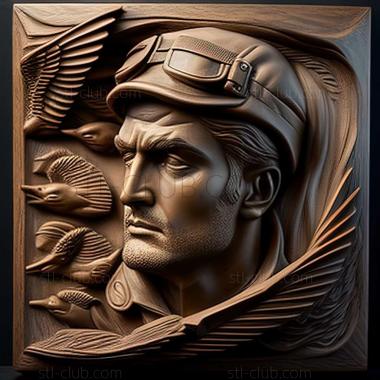 3D model Philip Evergood American artist (STL)